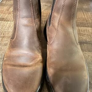 Dr. Martens Brown Leather Chelsea Combat Boots